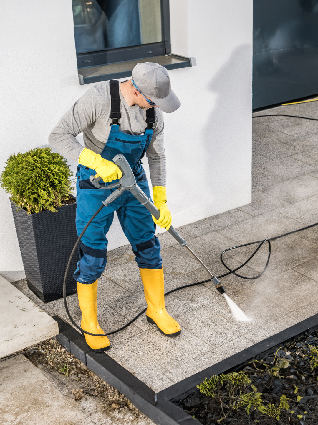 Concrete cleaning